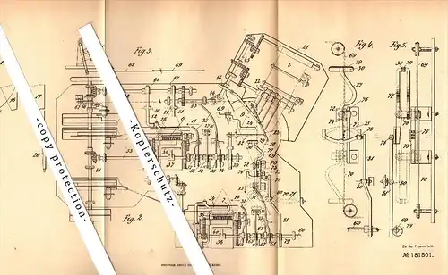 Original Patent - August Breitenstein à Remiremont , Vosges , 1905 , Fabrication de manchons coniques !!!