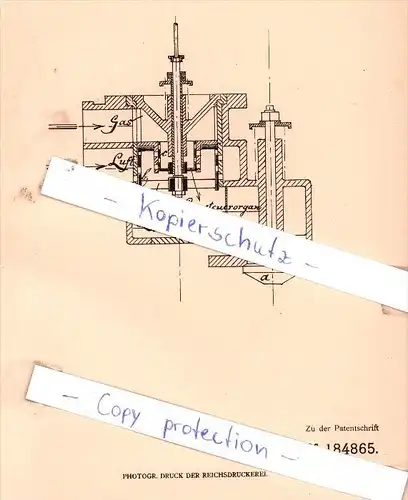 Original Patent - P. Schwehm in Hannover , 1905 , Zweitaktmaschinen !!!