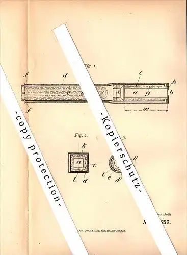 Original Patent - Christian Hagans in Erfurt , 1905 , Überhitzer mit Beheizung für Lokomotiven !!!