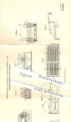 original Patent - Franz Kühmaier in Pressburg und Josef Wannieck in Wien , 1883 , galvanische Elemente u. Batterien !!