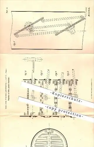 original Patent - Theodor Eduard Gehweiler in Köln a. Rhein , 1882 , Regulator an Öfen, Ofen , Feuerhüter , Ofenbauer !!