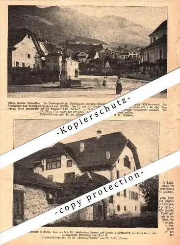 original Zeitungsausschnitt - 1911 - Stans , Kanton Graubünden !!!