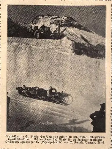 original Zeitungsausschnitt - 1911 - St. Moritz , Engadin , Pferderennen , Schlittensport !!!