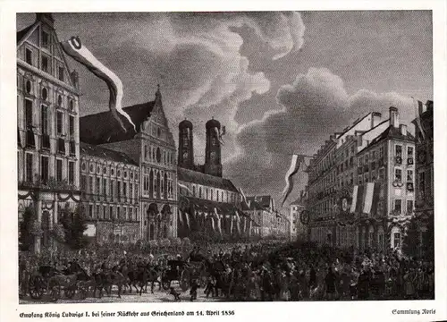 original Zeitungsausschnitt - 1942 - Bau der Eisenbahn b. Lochhausen b.  München ,1838 , König Ludwig I. !!!