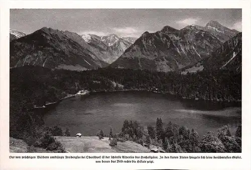 original Zeitungsausschnitt - 1942 - Freibergsee b. Oberstdorf  !!!