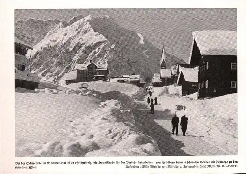 original Zeitungsausschnitt - 1942 - Schneehütte im Kleinwalsertal , Mittelberg !!!