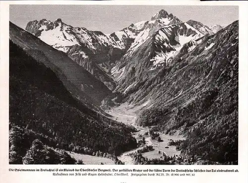 original Zeitungsausschnitt - 1942 - Die Spielmannsau , Oberstdorf  !!!