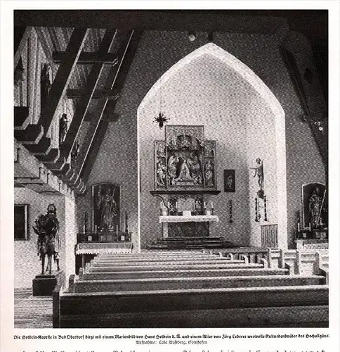 original Zeitungsausschnitt - 1942 - Die Holbein-Kapelle in Bad Oberdorf b. Bad Hindelang !!!