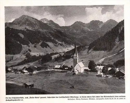 original Zeitungsausschnitt - 1942 - Widderstein , Walser Berge , Mittelberg !!!