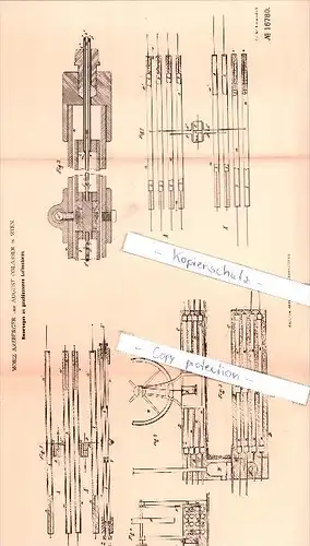 Original Patent - M. Arzberger und A. Oblasser in Wien , 1881 , Neuerungen an Luftmotoren !!!
