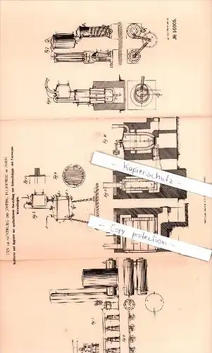 Original Patent - Ury de Günzburg und Joseph Tcherniac in Paris , 1881 ,  !!!