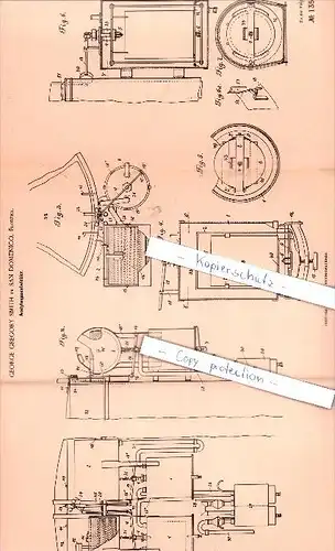 Original Patent - G. G. Smith in San Domenico , Fiesole , 1901 , Acetylengasentwickler , Florence !!!