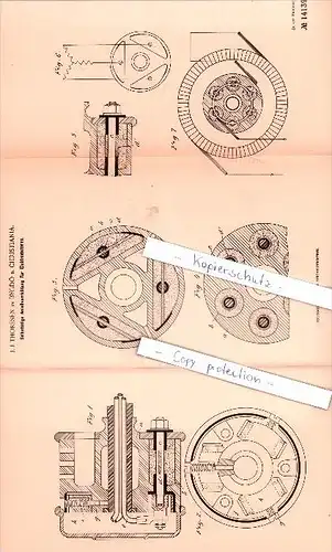 Original Patent - J. J. Thoresen in Bygdö b. Christiania , 1902 , Anlaßvorrichtung für Elektromotoren !!!