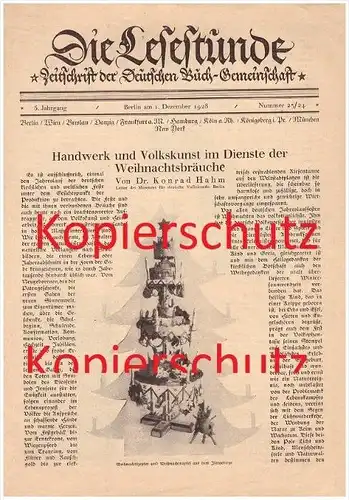 original Zeitungsbericht - 1928 - Weihnachtsbräuche , Volkskunst , Erzgebirge , Schnitzerei , Thüringen , Weihnachte !!!