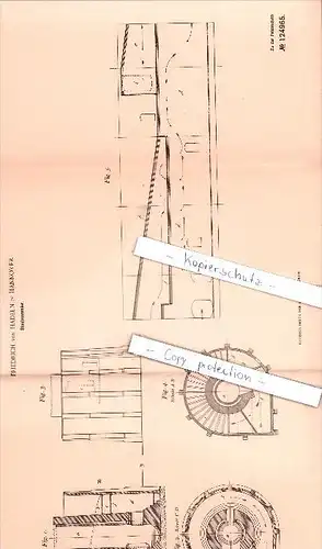 Original Patent - Friedrich von Hadeln in Hannover , 1900 , Staubsammler !!!