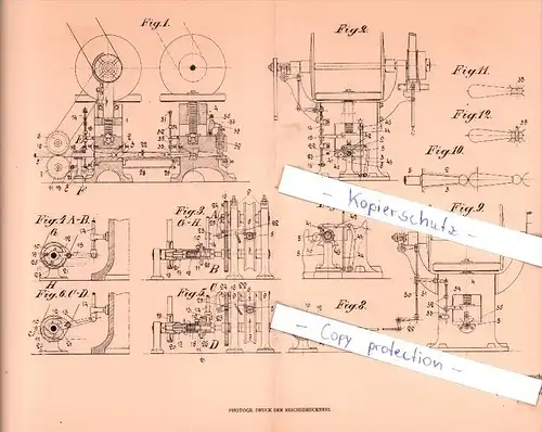 Original Patent - O. Willutzky in Iserlohn i. W. , 1904 , Herstellung von Gebißteilen für Pferde !!!