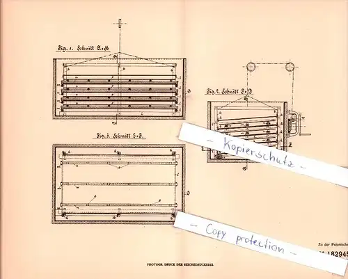Original Patent - E. Roskothen und K. Wirth in Ludwigshafen a. Rh. , 1906 , Plattieren von Blechen  !!!