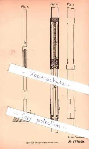 Original Patent - Dr. Victor Ritter von Fritsch in Prag , 1905 , Entstäuben und Entwässern eines Besens !!!