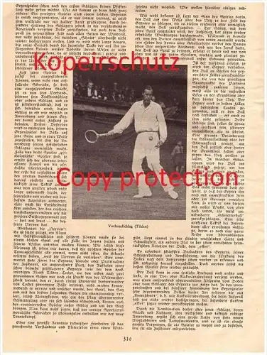 original Zeitungsbericht - 1930 - TENNIS - Ein Kampfspiel von Edmund Smith !!!