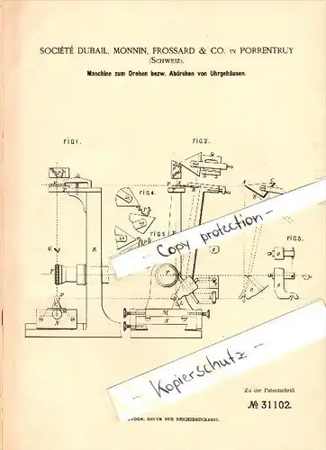 Original Patent - Henry H. Bobin à  Pantin , Seine , 1899 , Machine de bobinage pour les cigarettes !!!