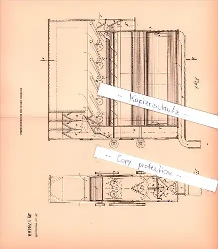 Original Patent - Richard Schermann in Ilmenau, Thür. , 1905 ,  Griesputzmaschine !!!