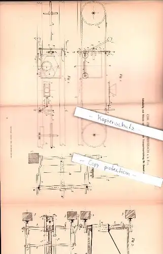 Original Patent - Chr. Zinser in Ebersbach a. d. Fils , 1893 , Transportvorrichtung für Cement , Eisenbahn!!!