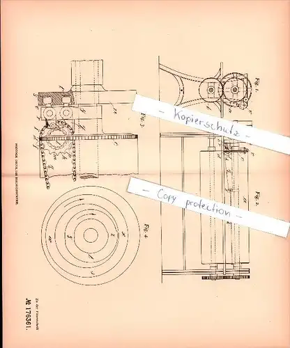 Original Patent - Peter Sperling in Neunkirchen , 1905 , Vorrichtung für Maßeinteilungen auf Stoffen , Trier !!!