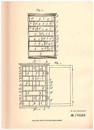 Original Patent -  Ludwig Mischol in Chur , 1905 , verstellbarer Aufbewahrungsschrank , Möbel , Schrank , Churwalden !!!