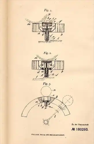 Original Patent - Fritz Kuhn in Wachenheim , 1905 , Druckstock für Druckerei , Druck , Weinstraße !!!