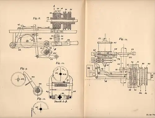 Original Patentschrift - Karl Lieberknecht in Oberlungwitz i.Sa., 1905 , Mustervorrichtung für Wirkstühle , Weberei !!!