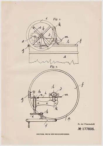 Original Patentschrift - Zwickauer Gußwerke GmbH in Zwickau - Pölbitz i. Sa., 1905 , Waschmaschine mit Zahnradantrieb !!