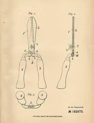 Original Patentschrift - G. Weber in Hahnerberg und Küllenhahn b. Elberfeld , 1906 , Heckenschere , Wuppertal