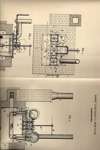 Original Patentschrift - Faßspichmaschine , 1898 , H. Torchiani in New York , Fass , Fässer , Bierfass !!!