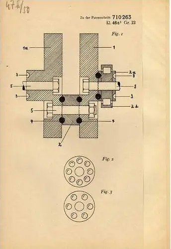 Original Patentschrift - W. Armbrüster in Rottenburg , Neckar , 1937 , Kurbelwelle !!!