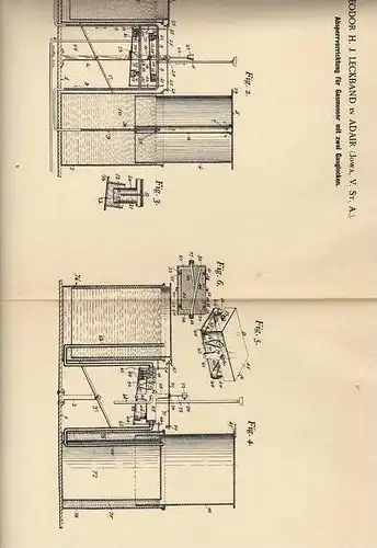 Original Patentschrift - Gasmesser , Gasuhr , 1900 , T. Leckband in Adair , Jowa , USA , Gaswerk  !!!
