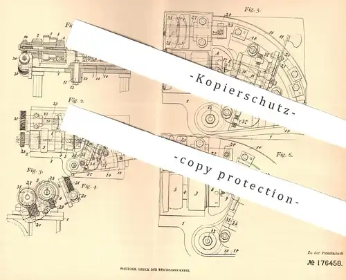original Patent - Paul Lindenberg , Barmen  1905 , Anschneiden des Gewindes von Bohrern | Bohrer , Bohrmaschine , Bohren