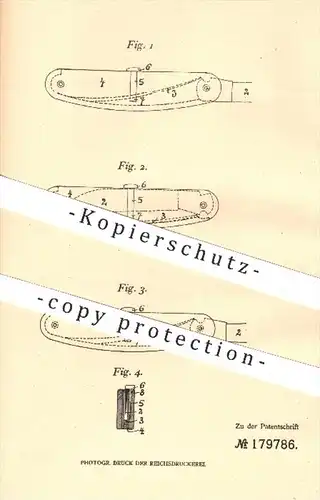 original Patent - Ernst Mandewirth in Solingen , 1904 , Taschenmesser mit Aufspringklinge , Messer , Messerklingen !!!