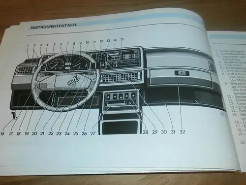 VW Golf 2 , Golf II , Bj. 1989 , Handbuch , Betriebsanleitung , Anleitung !!!