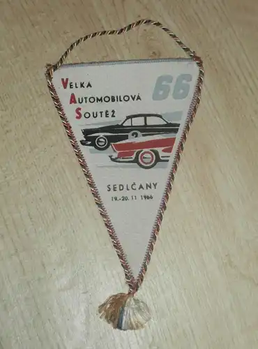 Automotoclub Sedlcany , 19.-20.11.1966 , Velka Automobilova Soutez , Wimpel !!!