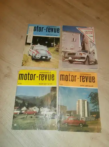 4x Motor Revue 1972-1986 , Motorsport , JAWA , MZ , CZ , Simson , Skoda , Tatra , Nachlass !!!