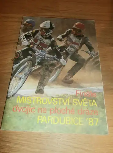 Speedway Pardubice 28.06.1987 WM Finale , Programmheft / Programm / Rennprogramm , program !!!