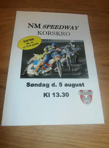 Speedway Korsko , 5.8.2007 , Programmheft / Programm / Rennprogramm , program !!!