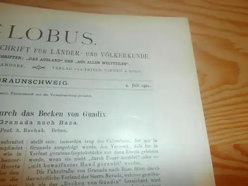 Völkerkunde Juli-Dezember 1901, gebundene Zeitschriften , Expeditionen , Kolonien , Reisen , Berichte , Etnologie !!!
