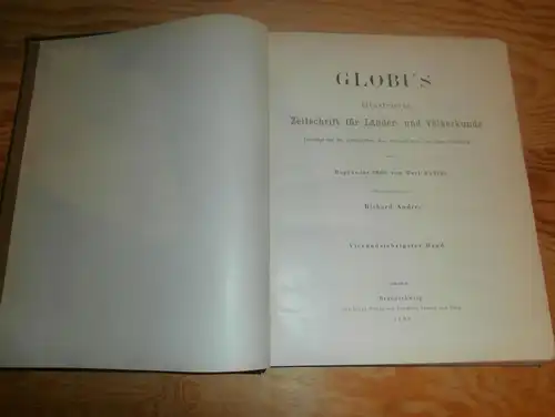 Völkerkunde Juli-Dezember 1898 , gebundene Zeitschrift , Expeditionen , Kolonien , Reisen , Berichte , Etnologie !!!