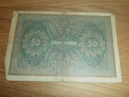 Reichsbanknote Fünfzig Mark 1919 , Banknote 50 Mark , Reihe 3 !!!