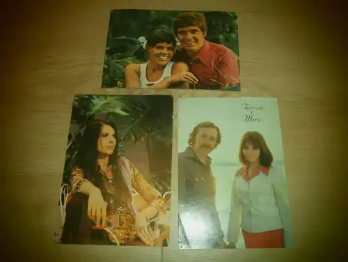 3x Autogrammkarte DDR Stars Frank Schöbel , Tereza und Miro Ungar , Zsuzsa Koncz !!!