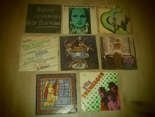 Sammlung von 8 großen Schallplatten , DDR , Amiga , Vinyl !!!