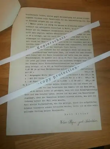 Schrödersche Erben Mirow , 1937 , Büdnerei , Else Pape , Staatsministerium !!!