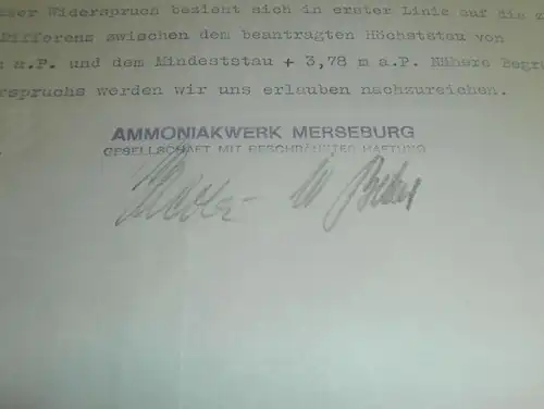 Ammoniakwerk Merseburg , 1926 , Mühlenbesitzer Christ in Templin , Badammon , Uckermark !!!