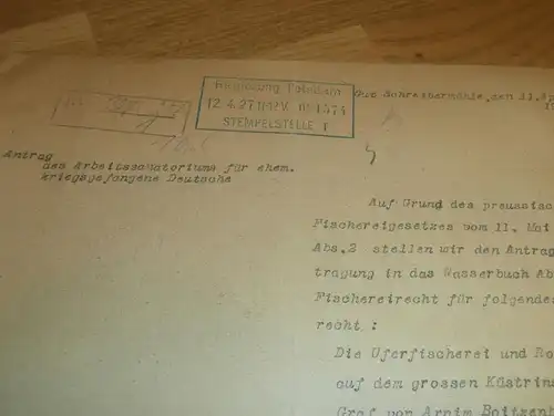 Arbeitssanatorium für kriegsgefangene Deutsche ,1927 , Gut Schreibermühle , Thomsdorf / Funkenhagen , Boitzenburg Lychen